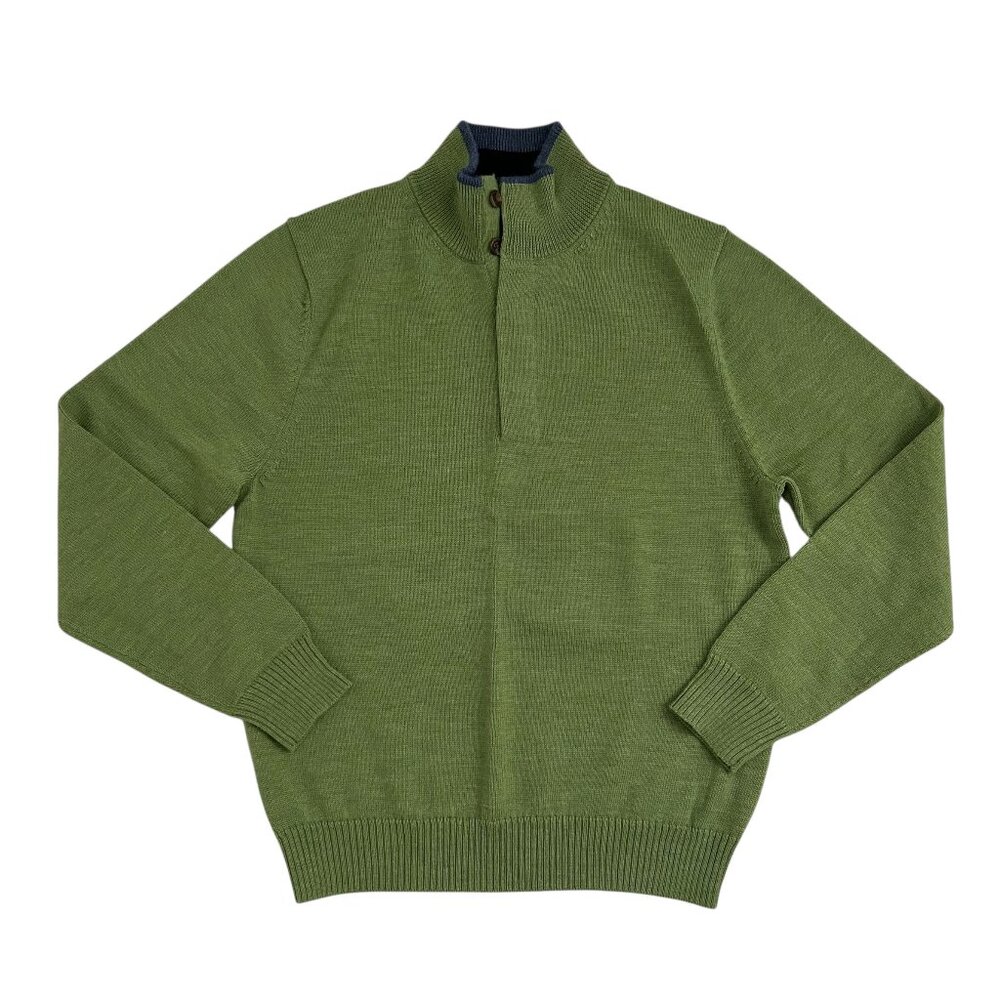 Brooks Brothers Size S Small Extra Fine Italian Merino Wool Sweater Mock Neck